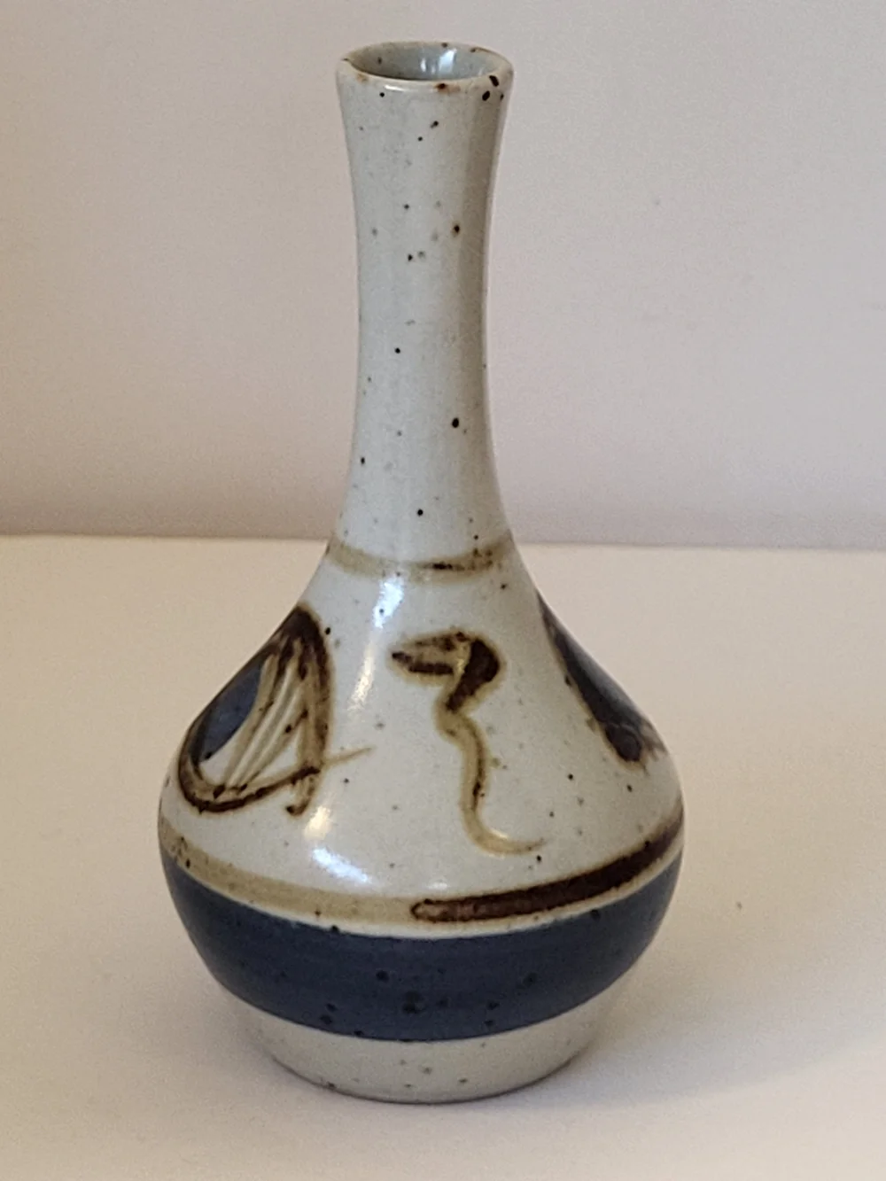 1970s Otagiri OMC Japan Stoneware Eye Bud Vase MCM 5